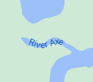 Map of River Axe